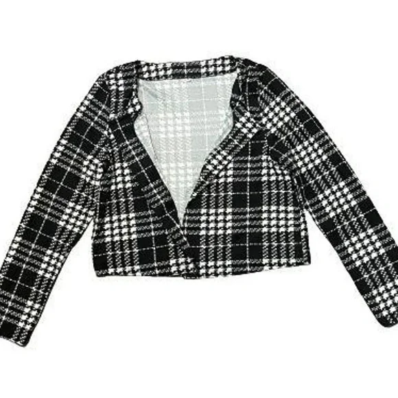 Houndstooth Cardigan Blazer - Picture 4 of 6